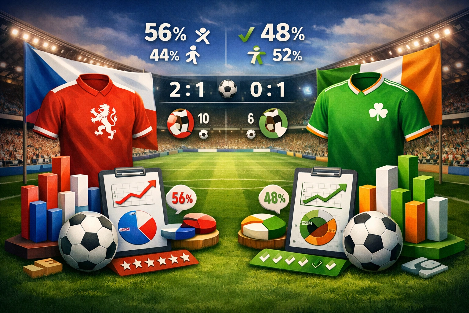 Statistik Czech Republic vs Republic of Ireland Prediksi Skor Line Up Terbaru