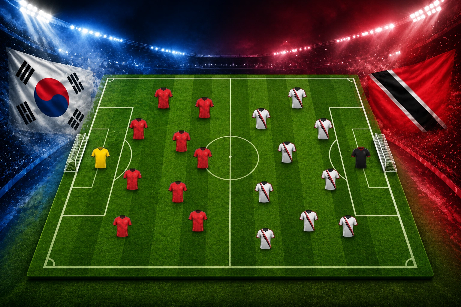 Pertandingan Persahabatan South Korea vs Trinidad and Tobago