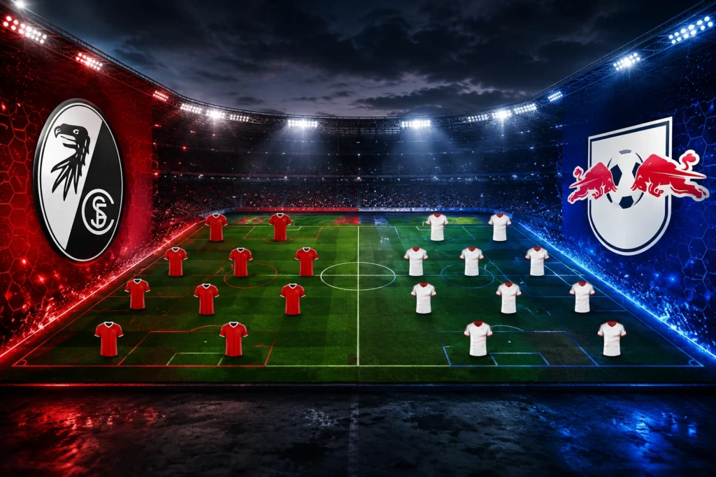 Statistik dan Susunan Pemain Freiburg vs RB Leipzig