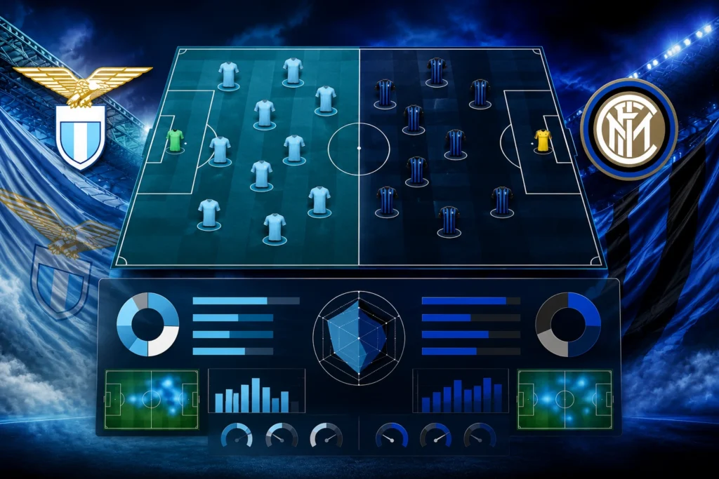Susunan Pemain dan Statistik Lazio vs Inter Milan