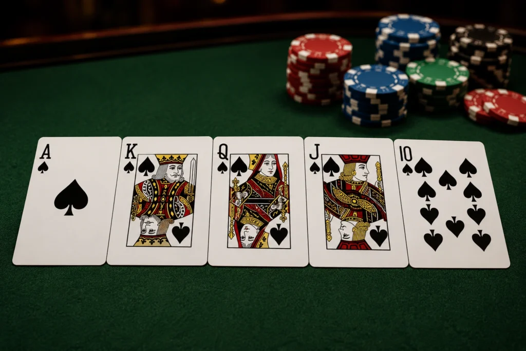 urutan kartu poker super royal flush