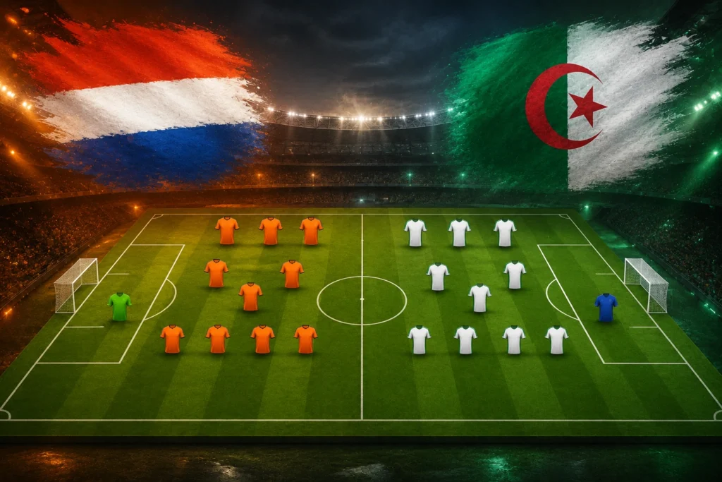 Pertandingan Persahabatan Netherlands vs Algeria