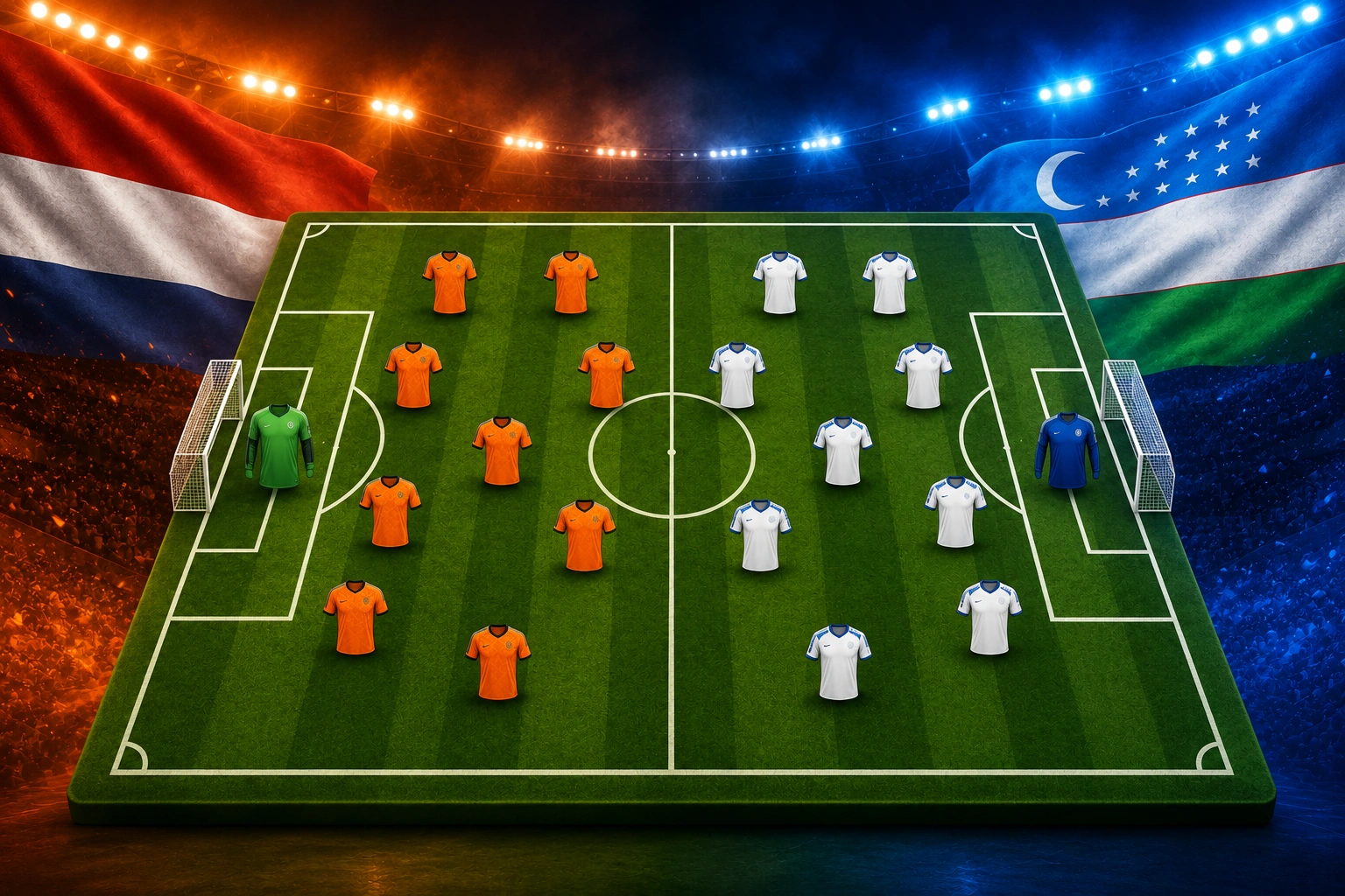 Pertandingan Persahabatan Netherlands vs Uzbekistan