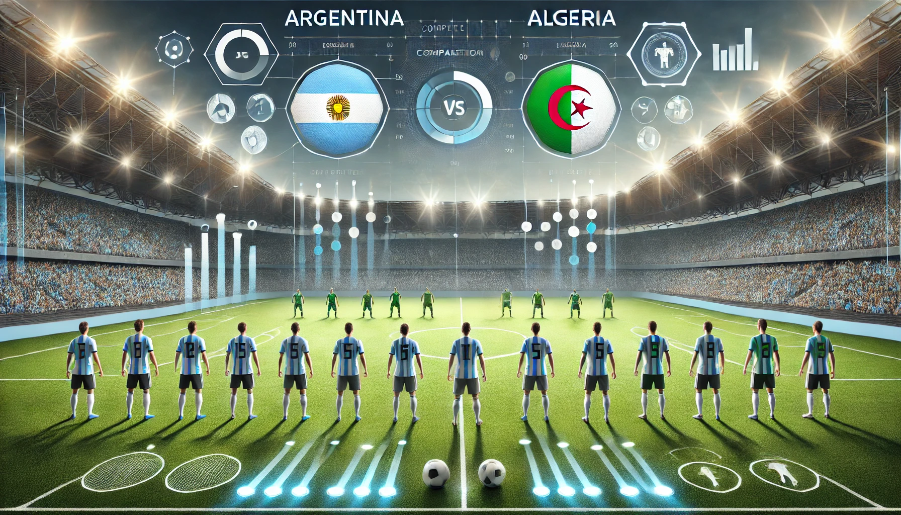Statistik dan Susunan Pemain Argentina vs Algeria