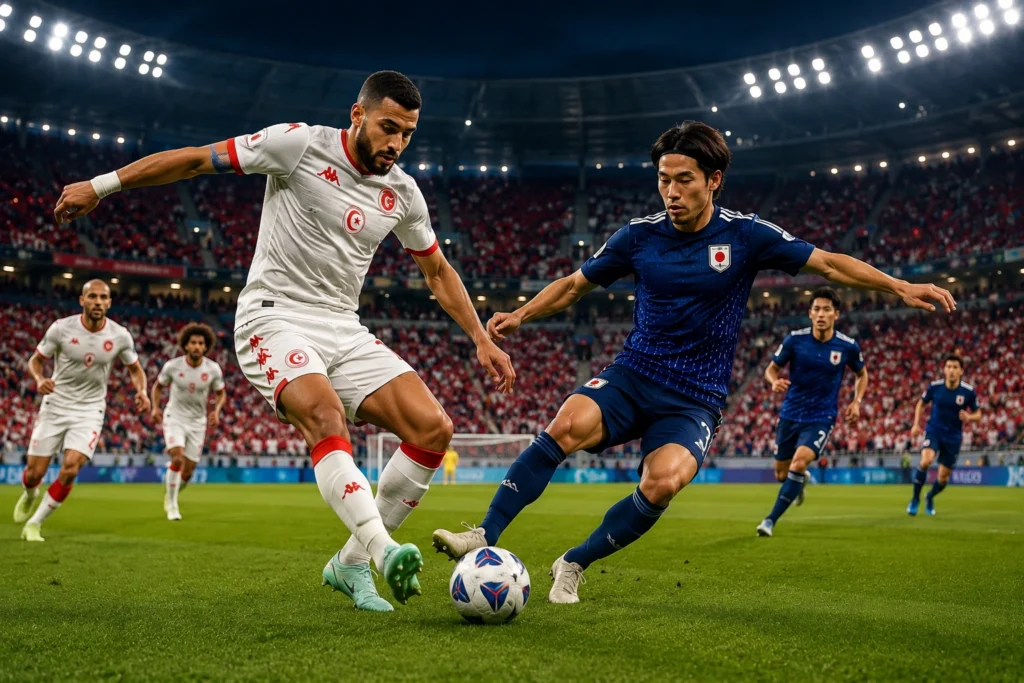 Statistik dan Susunan Pemain Tunisia vs Japan
