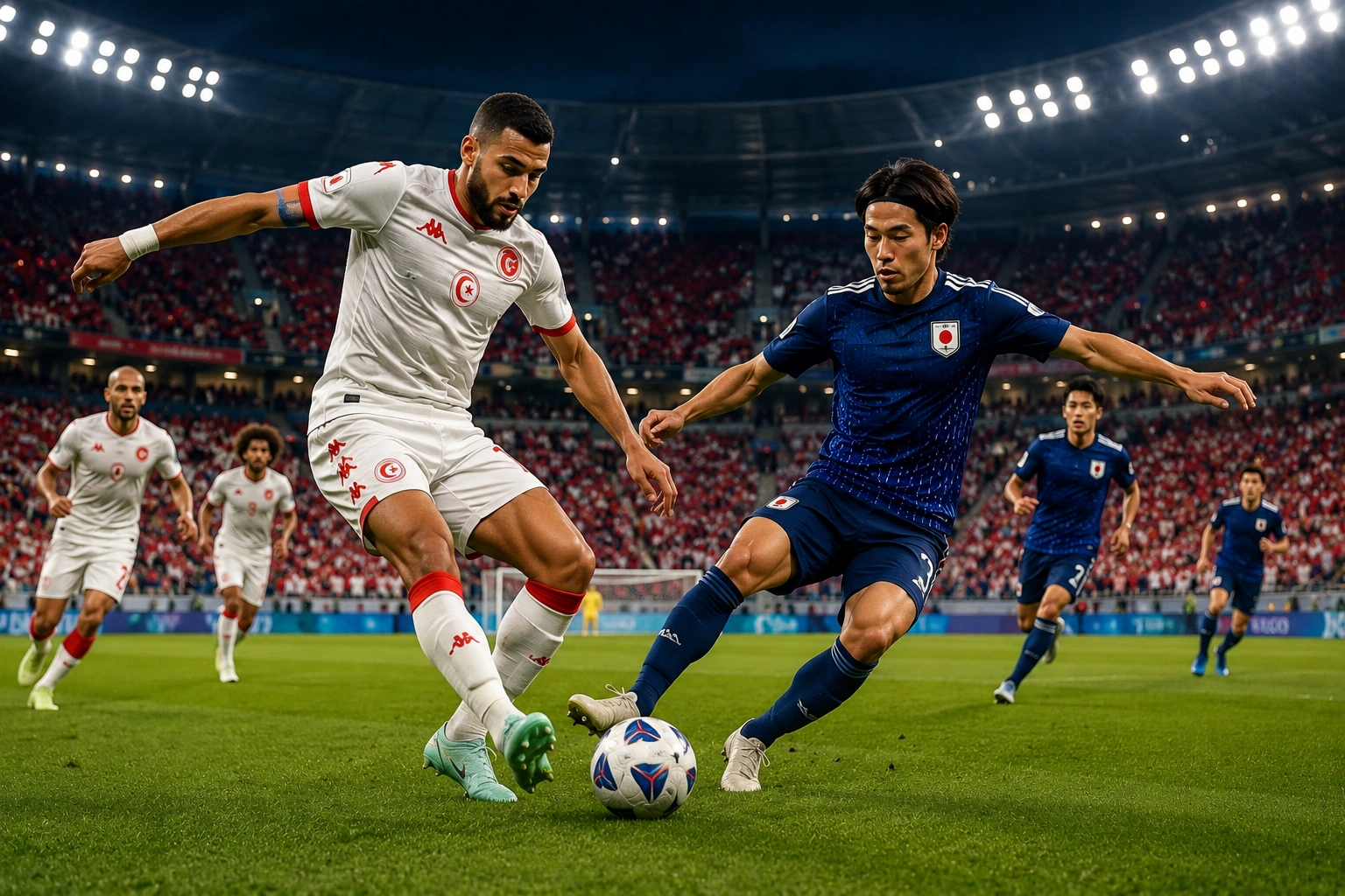 Statistik dan Susunan Pemain Tunisia vs Japan