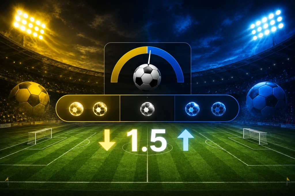 under 1.5 harus berapa