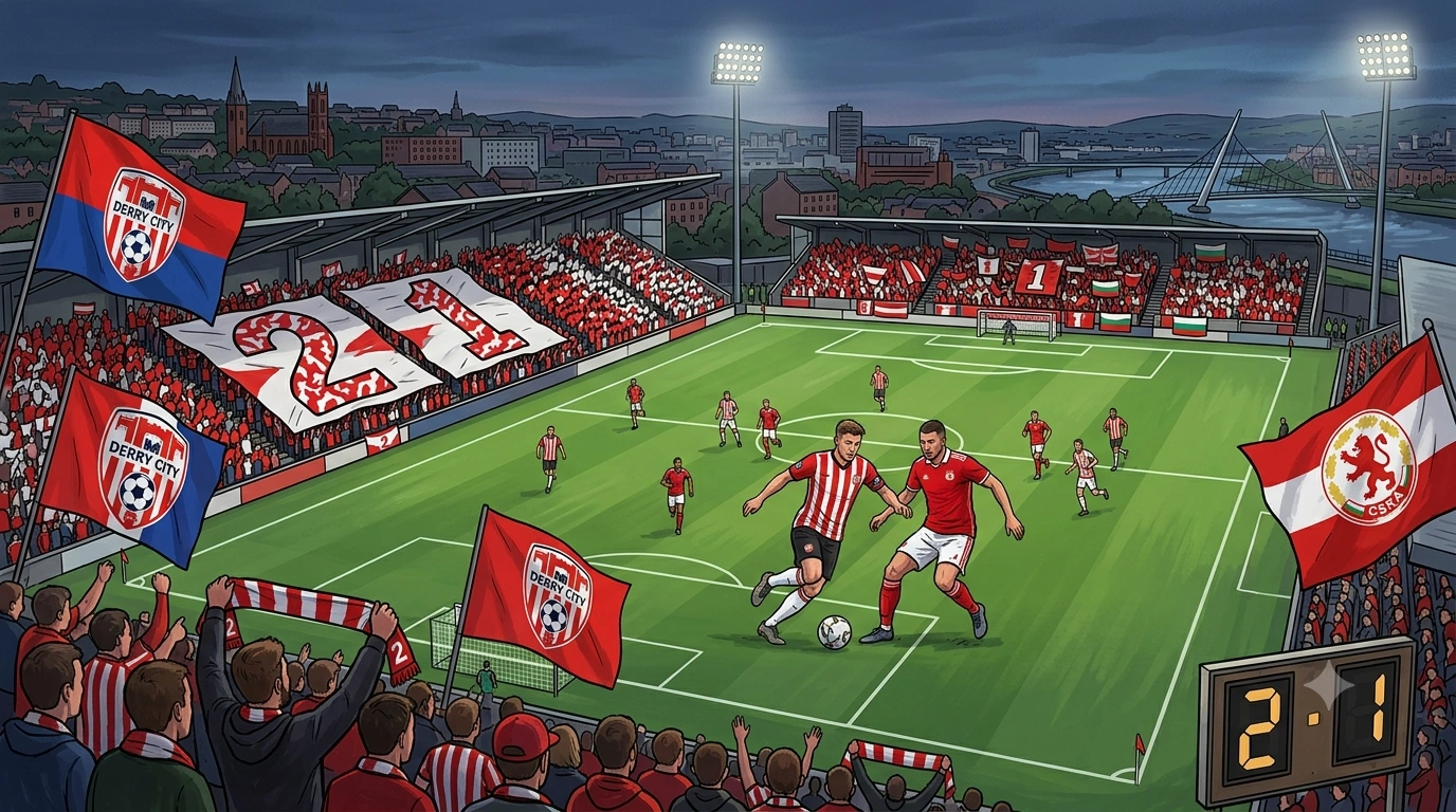 Statistik Pertandingan Derry City vs CSKA Sofia